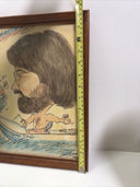 Slimy Dog Funny Art Portrait Signed