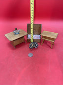Vintage Dollhouse Furniture D & D Miniatures Lot