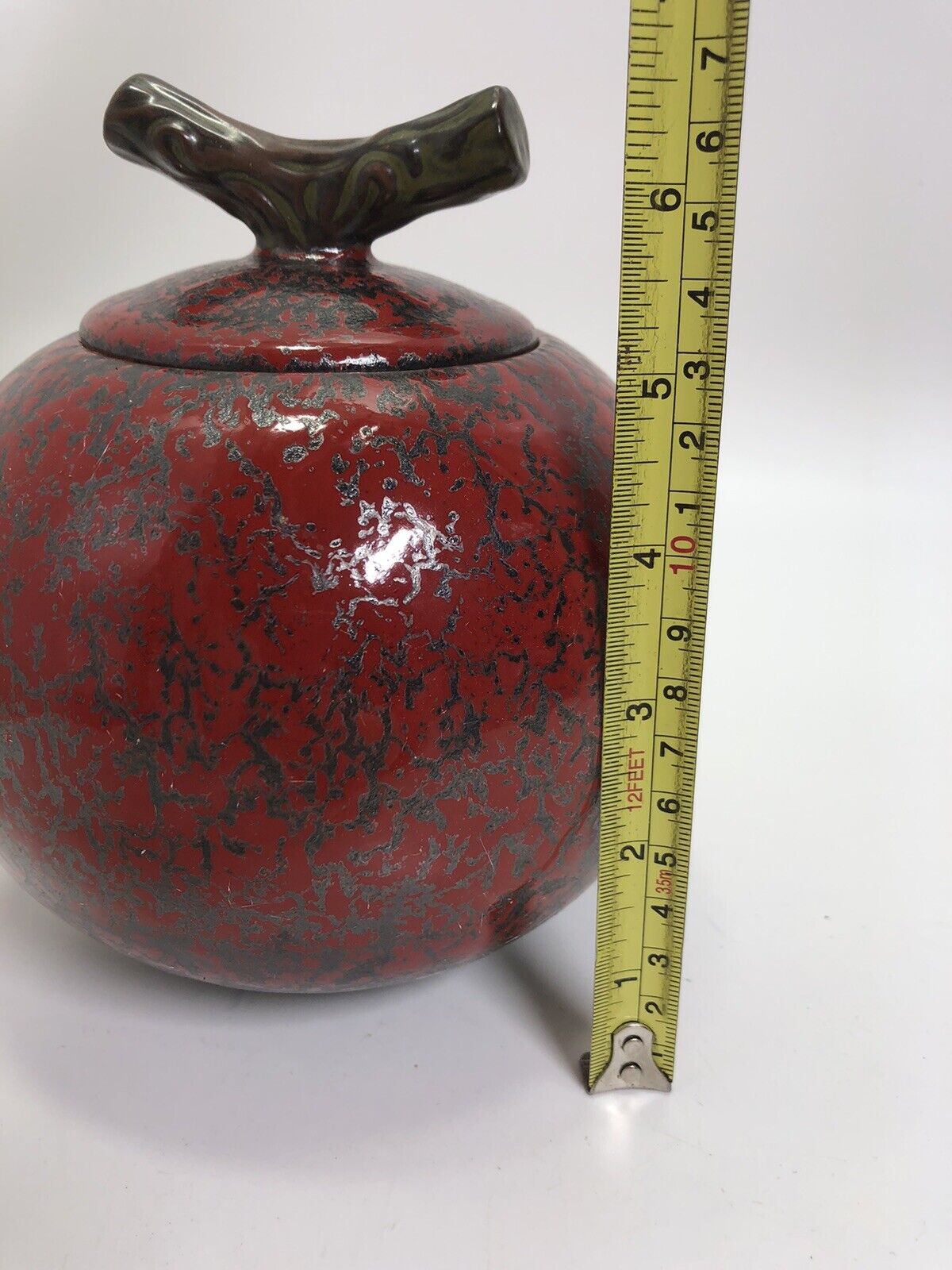 Studio Art Pottery Asian Inspired Sugar bowl