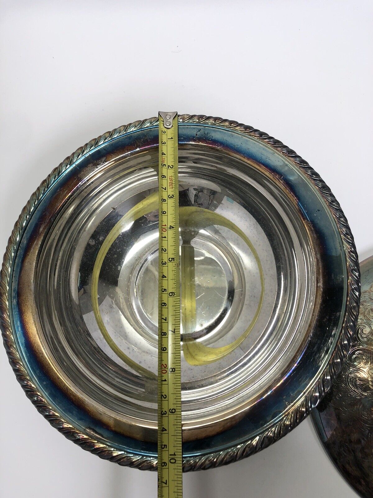 Vintage Silver Plate Serving Bowl Lid