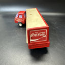 Vintage Buddy L Coca Cola Delivery Trucks,  Tractor Trailer Red Metal Coke Bottl