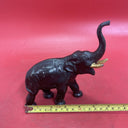 Antique hollow elephant figurine, original paint