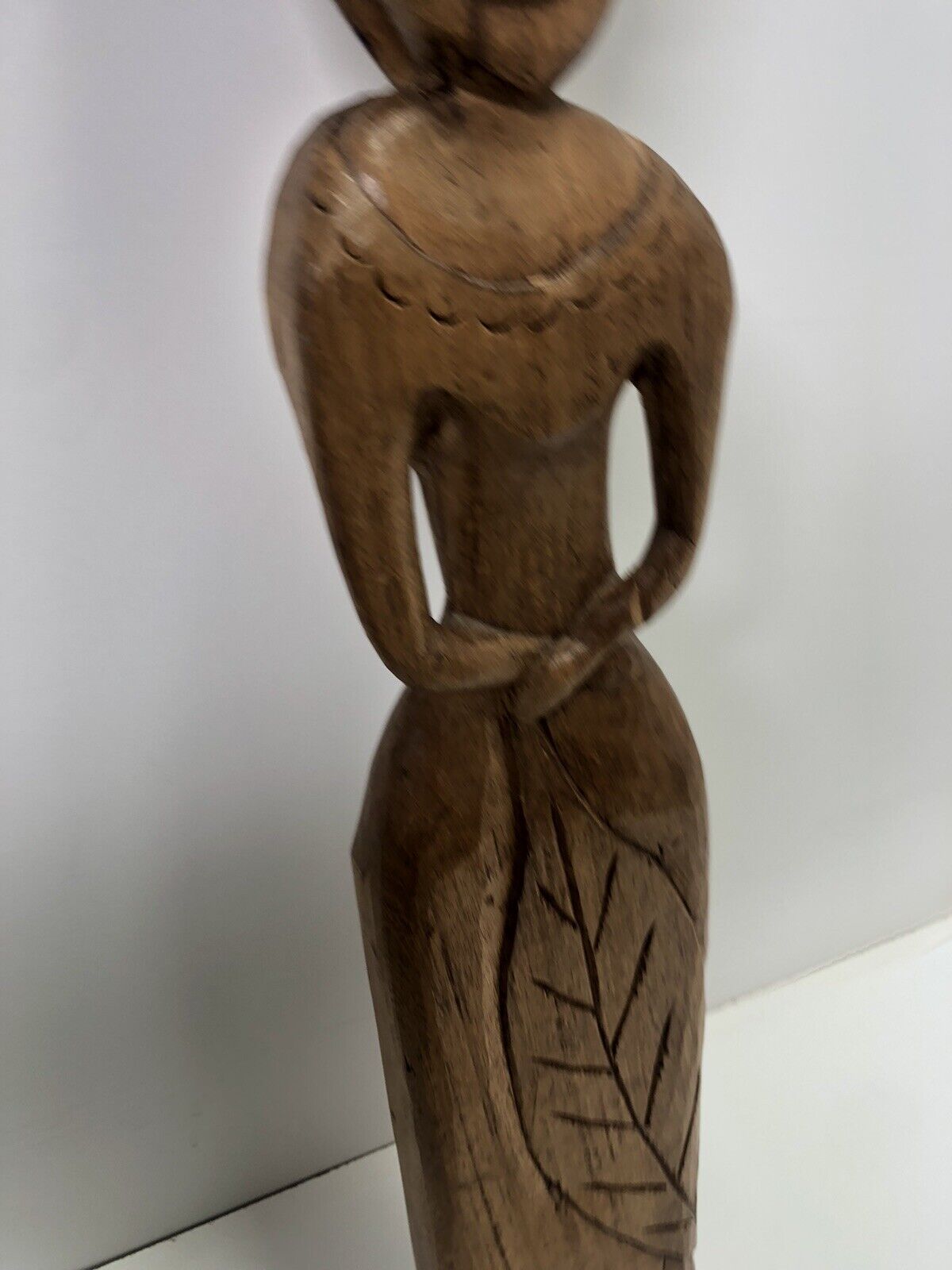 Hand Carved Wooden Statue From The Bahamas 