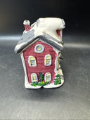 Vintage Christmas Village Cottage Tea Light Candle Holders Lot of 3 *2