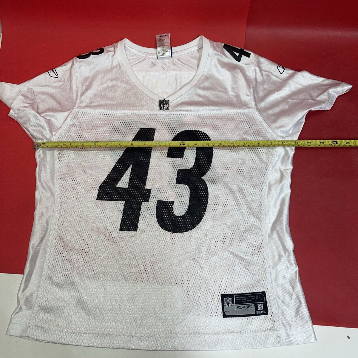 Troy Polamalu Super Bowl XLV Jersey Size L Reebok #43