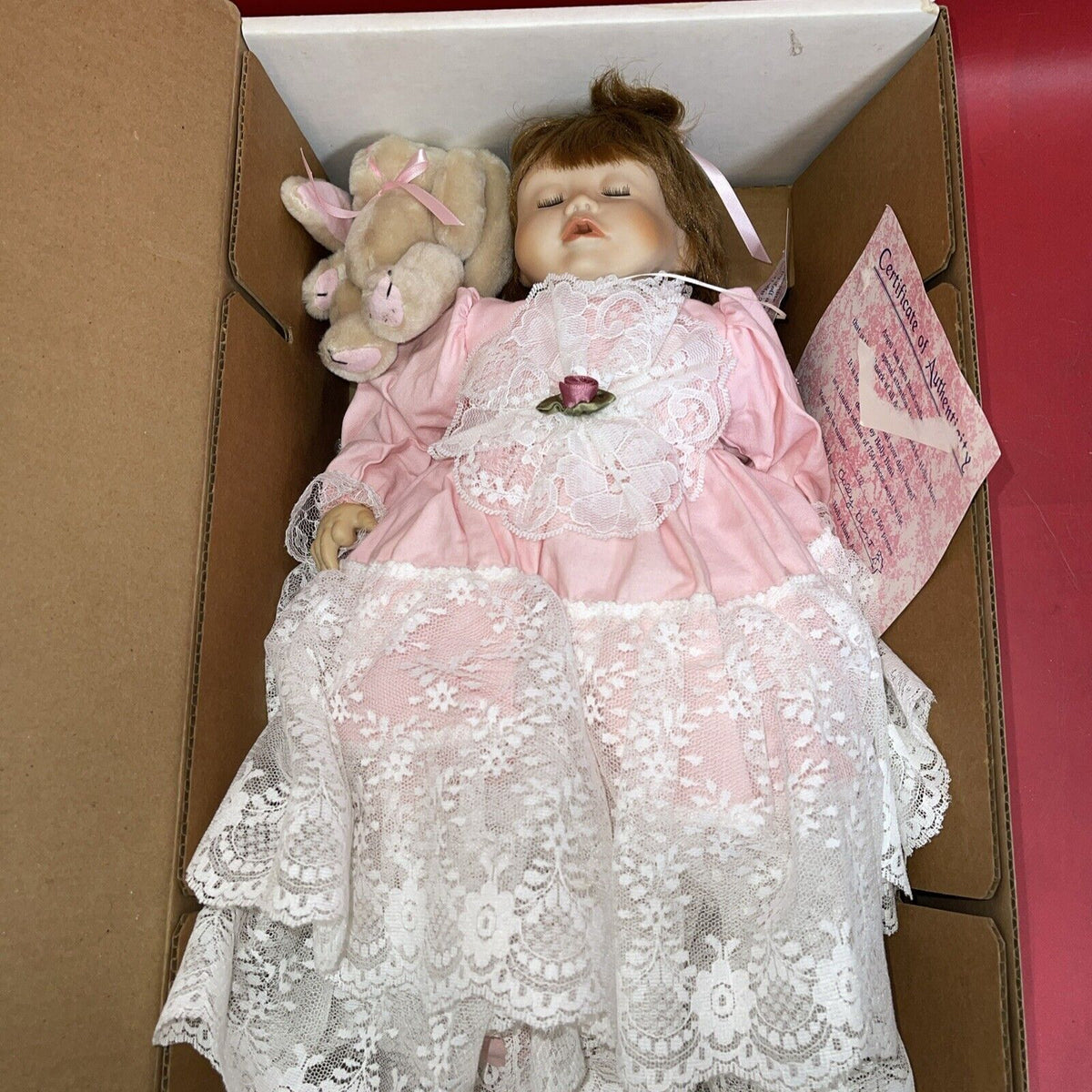 Vintage "ANGEL " By Holly Hunt 15" Angel Porcelain Doll.570/750