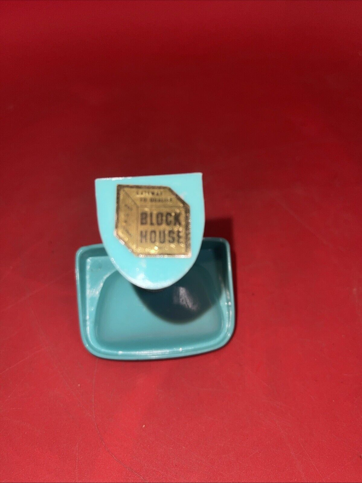 Vintage Block House  Plastic Dollhouse Furniture Bathroom Tub,  Sink, & Toilet