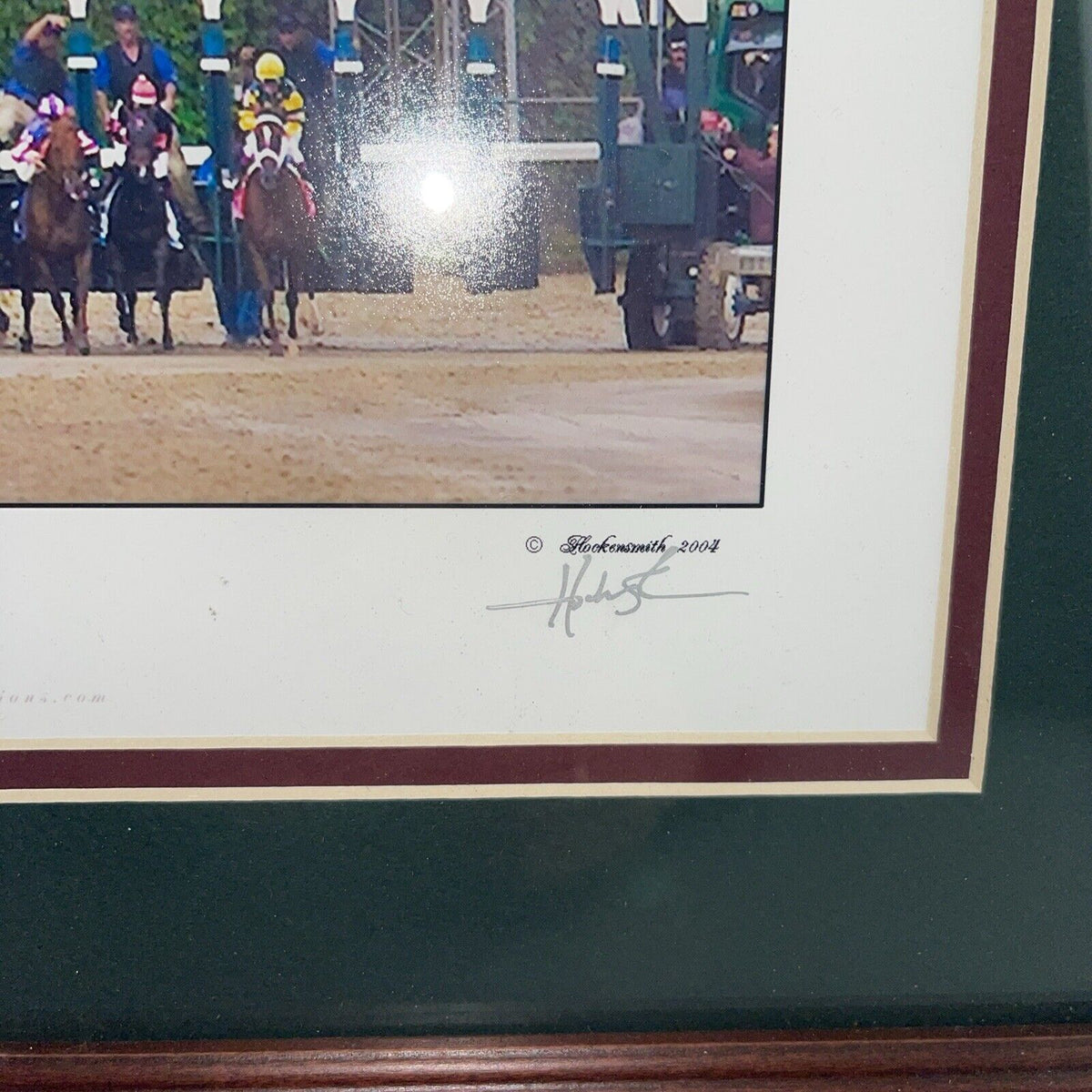 a collection of memorabilia commemorating S Jones 2004 Kentucky Derby victory