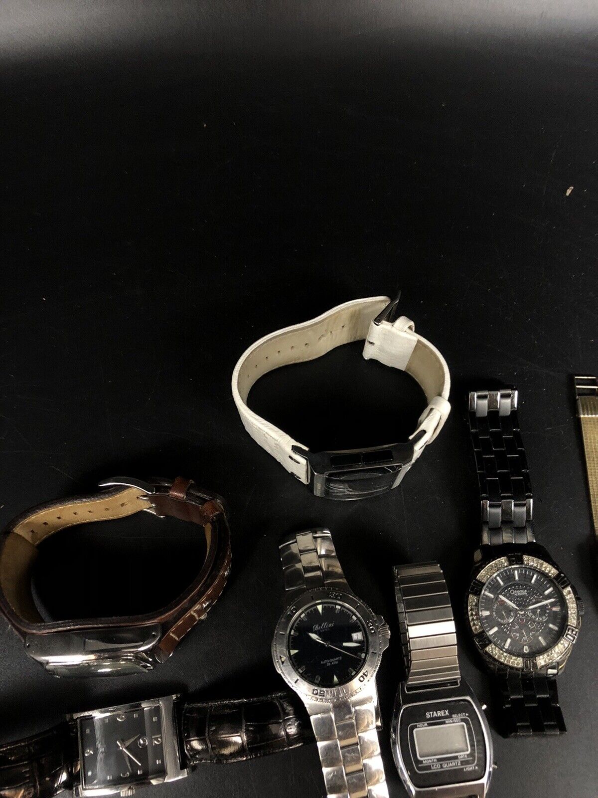Lot of 9 Watches - Fossil, Seiko, Mercedes Benz… For PARTS