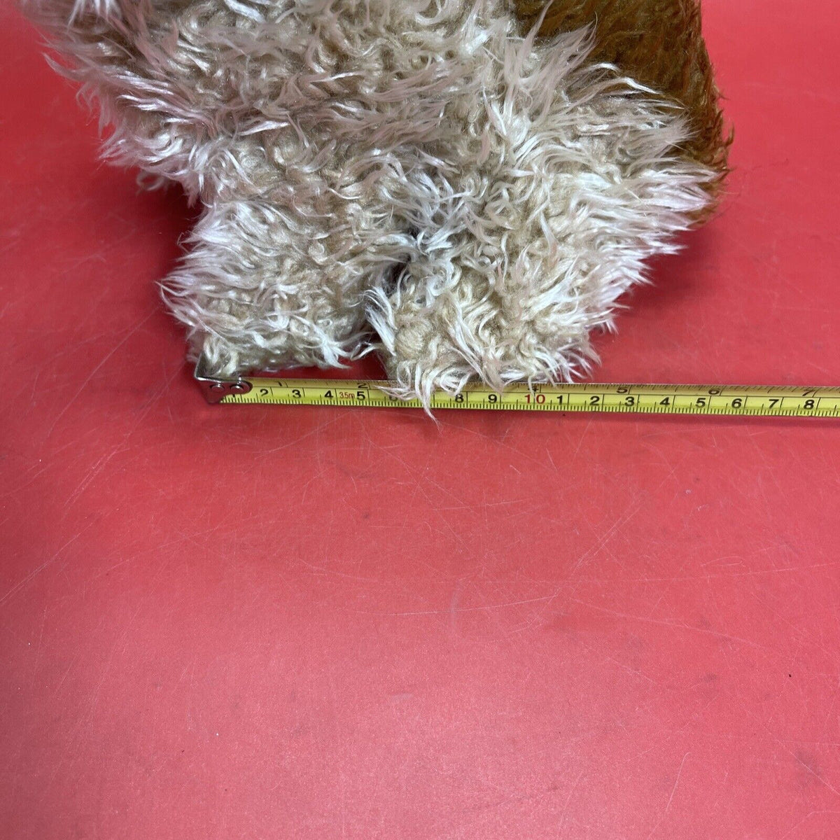TY Puppy Dog Plush Brown Kids Brown Toffee Shaggy Terrier Stuffed Toy Animal 