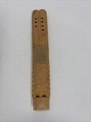  Vintage Folk Art Hand Carved Wooden Twin Flaute