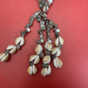 Vintage 39” Seashell Plant Hanger Holder Boho Beach Puka Hanging Shells Nautical