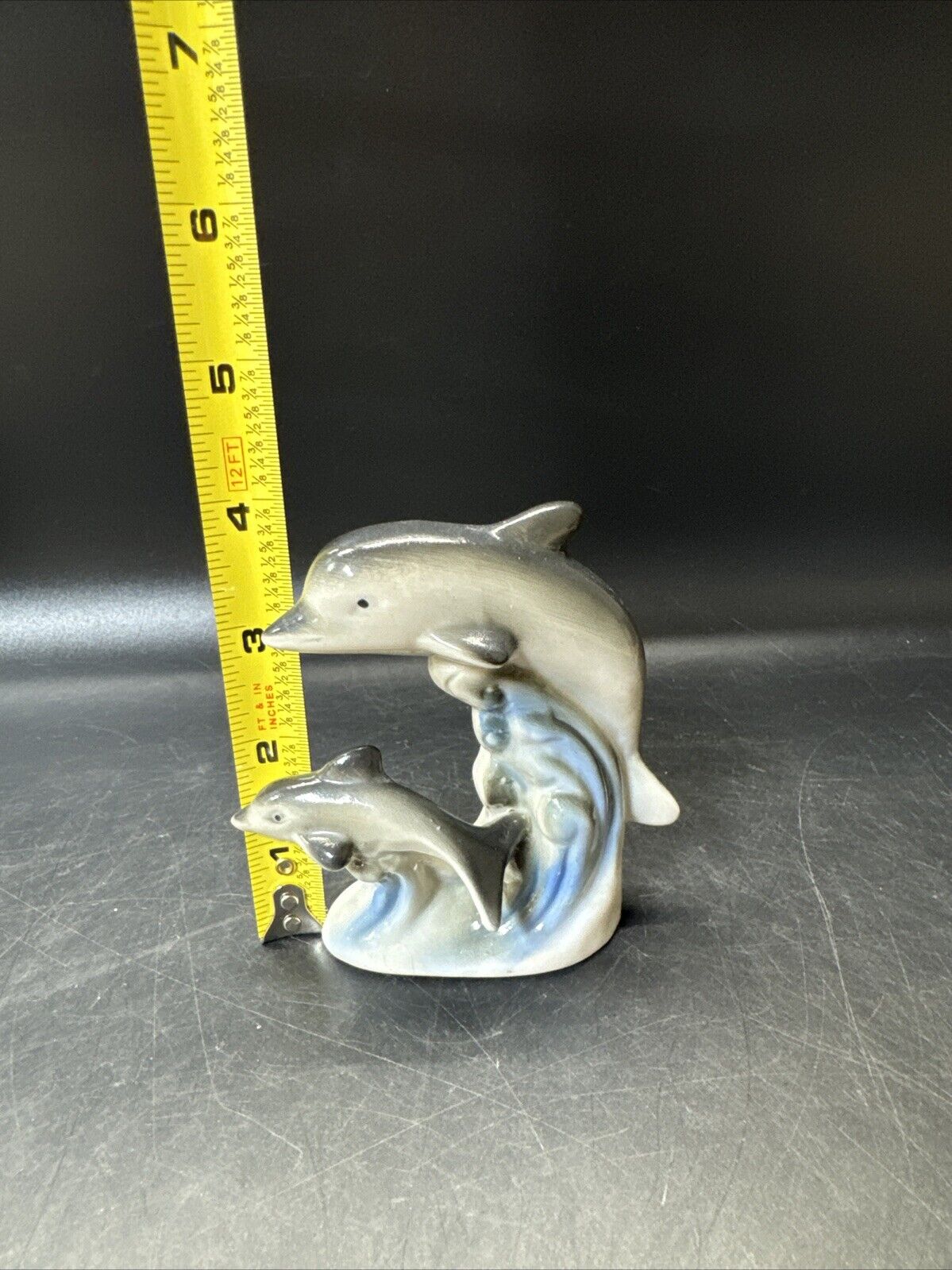 Vintage Collectible Dolphins Figurines/ Lot Of 4