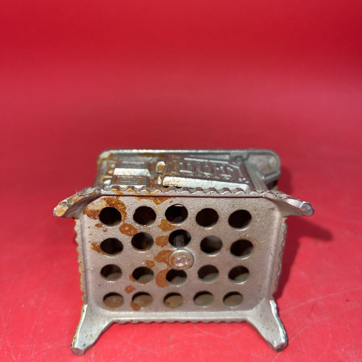 Vintage Cast Iron Miniature DOT Stove Doll house Furniture Collectible Detailed