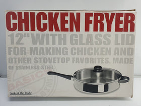 Chicken Fryer 12" With Glass Lid