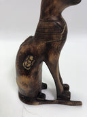 EXCEPTIONAL "BASTET" THE EGYPTIAN CAT GODDESS OF PROTECTION W/SCARAB & WINGS