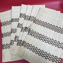 Boho Rattan Wicker Place Mats Lot 6 & 6