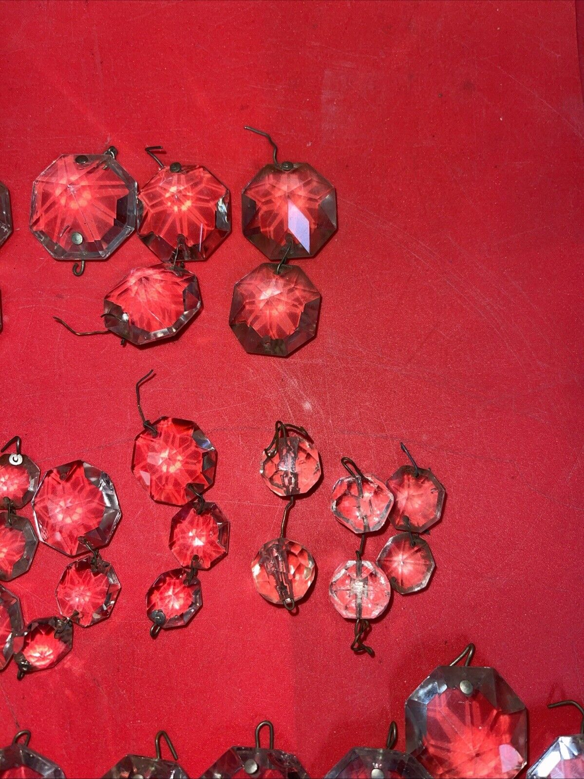 Large Lot of Pendants for Lamp (Glass and Plastic)# 1