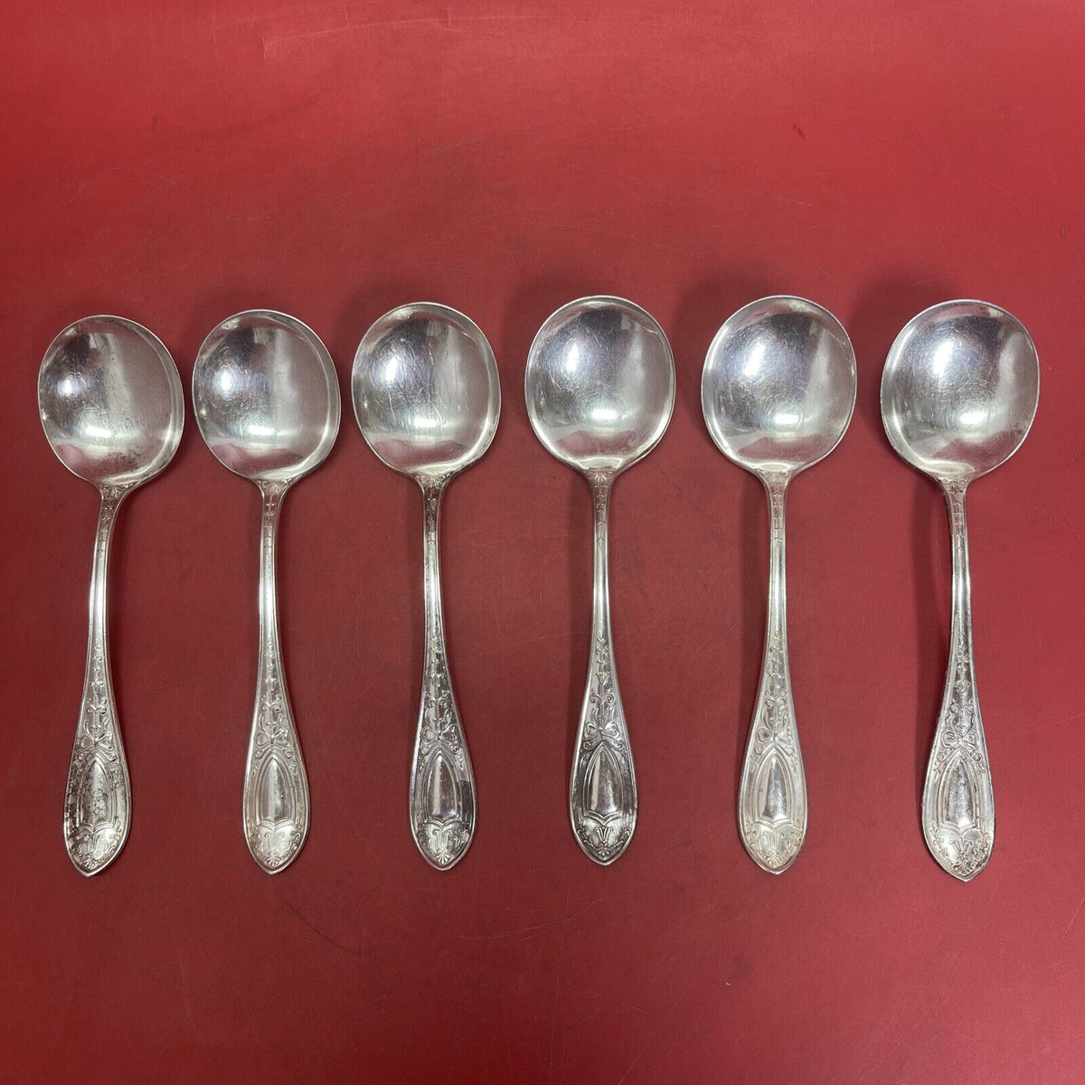 Williams Bros. Mfg. Co. Silverplate spoon Queen Helena Pattern Lot 6