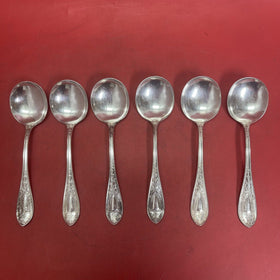 Williams Bros. Mfg. Co. Silverplate spoon Queen Helena Pattern Lot 6