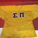 Sigma Pi Champion Short Sleeve T-Shirt with  Letters Size Large