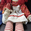 Vintage Raggedy Ann And Andy Handmade Dolls 25”/ Lot of 2