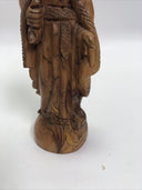 Chinese Exquisite Hand-carved Guanyin Carving Boxwood statue
