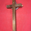 Vintage Wooden Christian Crosses Last Rites, Old Wooden Tin Jesus Lot 4 (Damage)