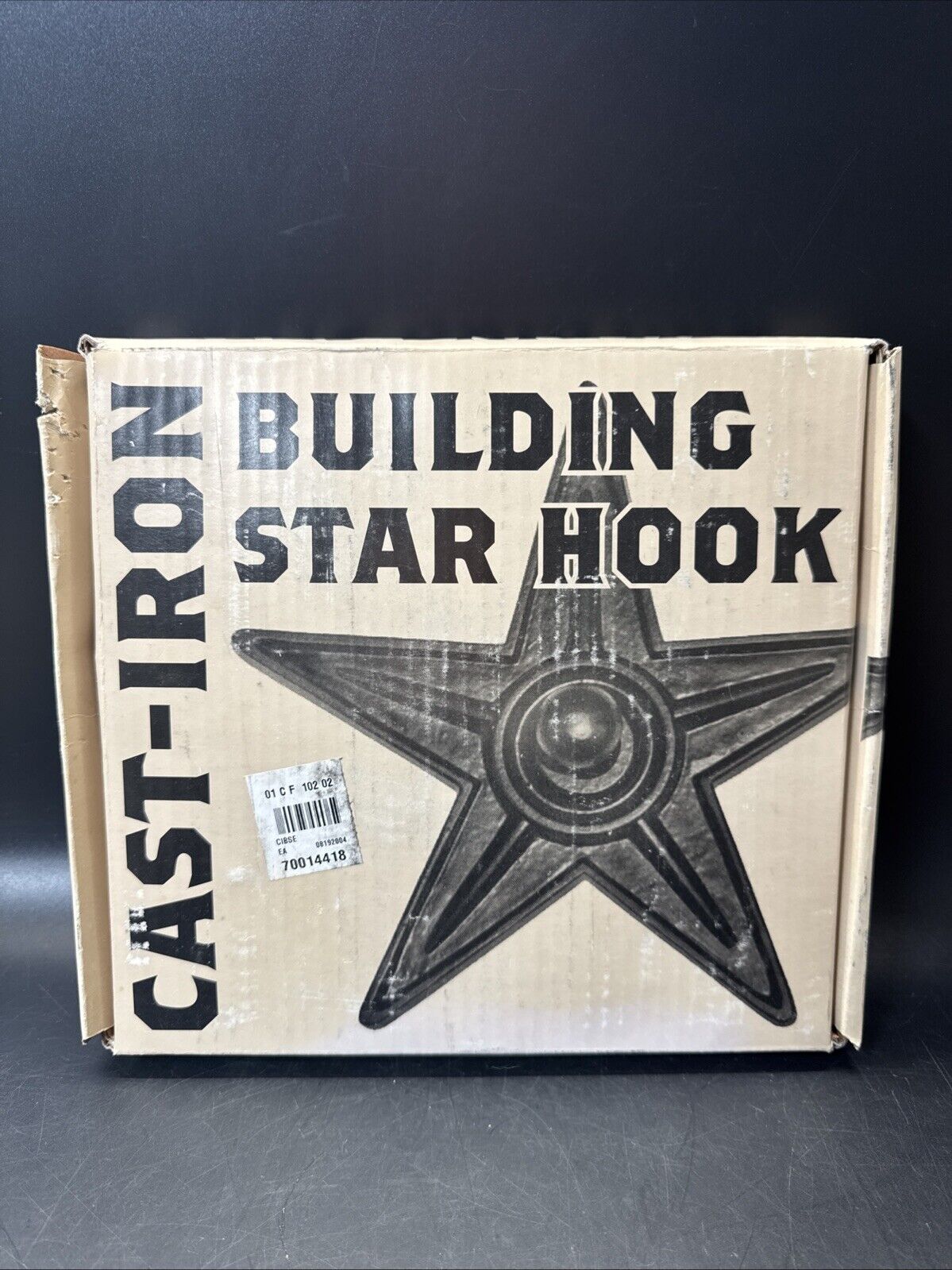 Vintage Building Cast Iron STAR 8in/ The Box Is Damage