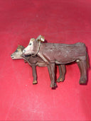 ANTIQUE OX DRAWN YUNTA WOODEN SCULPTURE