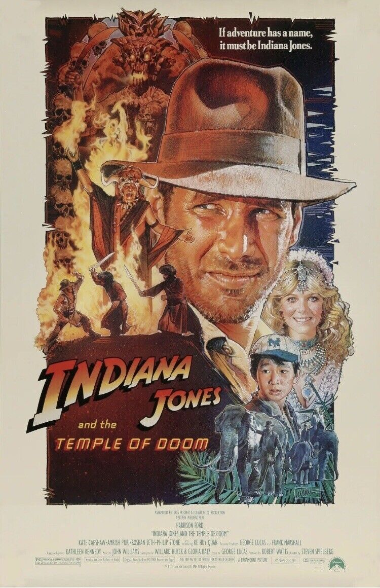 Indiana Jones and the Temple of Doom Art POSTER PRINT 36x24”