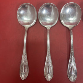 Williams Bros. Mfg. Co. Silverplate spoon Queen Helena Pattern Lot 6