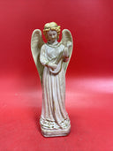 Vintage  Angel Figure Pottery Playing Mandolin