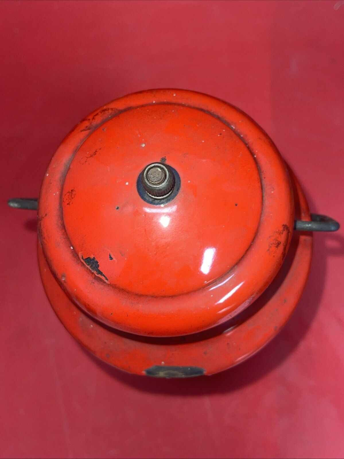 Vintage Red Coleman Model 200A Black Band Lantern