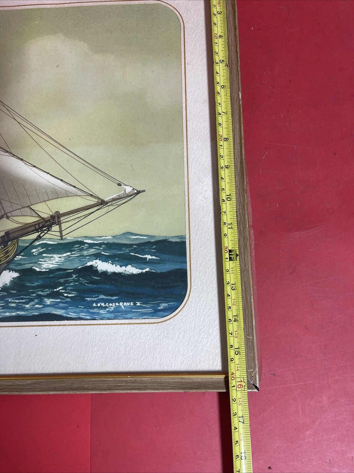 Topsail Sloop Fox Sailing Ship John Ohara Cosgrave 1956 Lithograph Print Penn