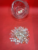 Lenox OPAL INNOCENCE BEAUTIFUL HAND CUT CRYSTAL  ROSE BOWL 8”