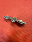 Vintage Sterling Silver Abalone Brooch