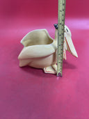 Vintage 1920s NELSON McCOY Cream/Yellow Pelican Ceramic Planter 5.25” T x 7.5” L