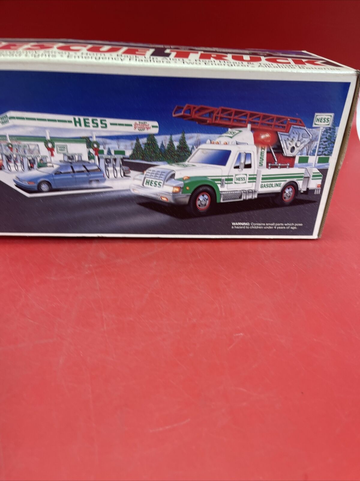 New 1994 Hess Rescue Truck Ladder Fire Sound Siren Horn Lights New Box