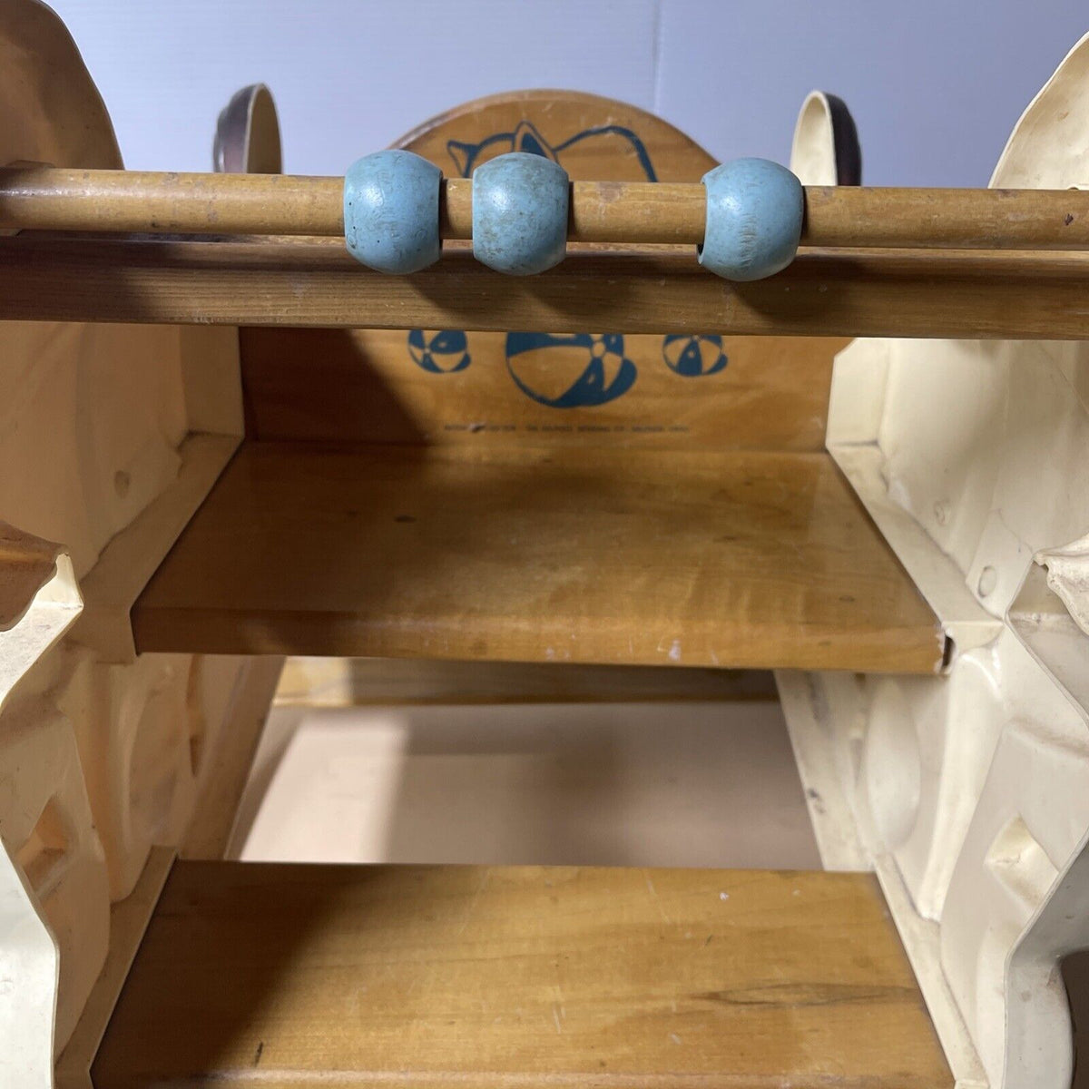 Vintage Delphos Bench Rocking Horse On Springs. Child Toy.