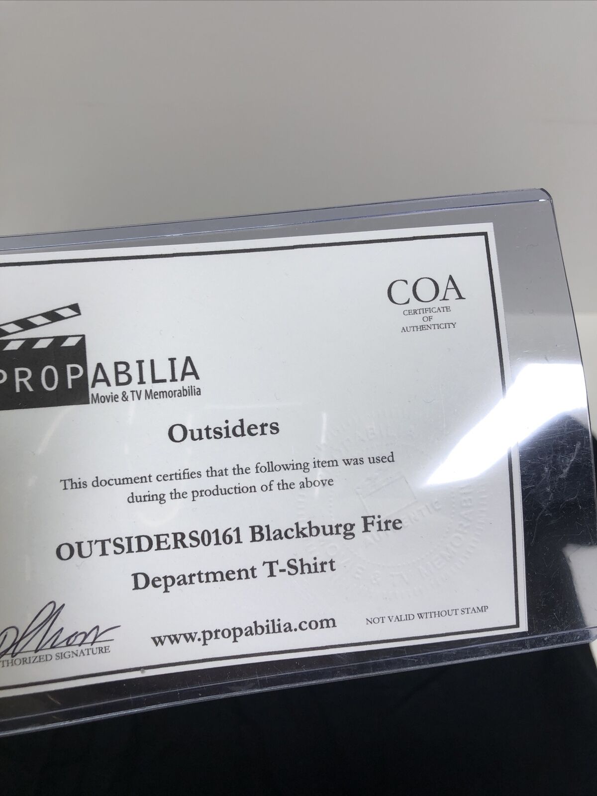 Outsiders 0161 Blackburg Fire Department T-shirt Tv Show Prop