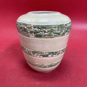 Vintage  Porcelain Green Vase 5”