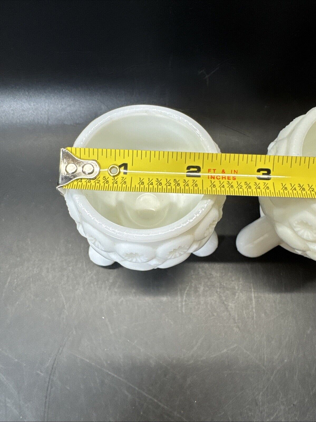 Vintage Kemple Milk Glass Candle Stick Holders 3in