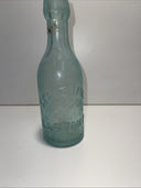 Seitz Brothers Easton Pennsylvania Glass Vintage Beer Bottle 7.25” Green Blob