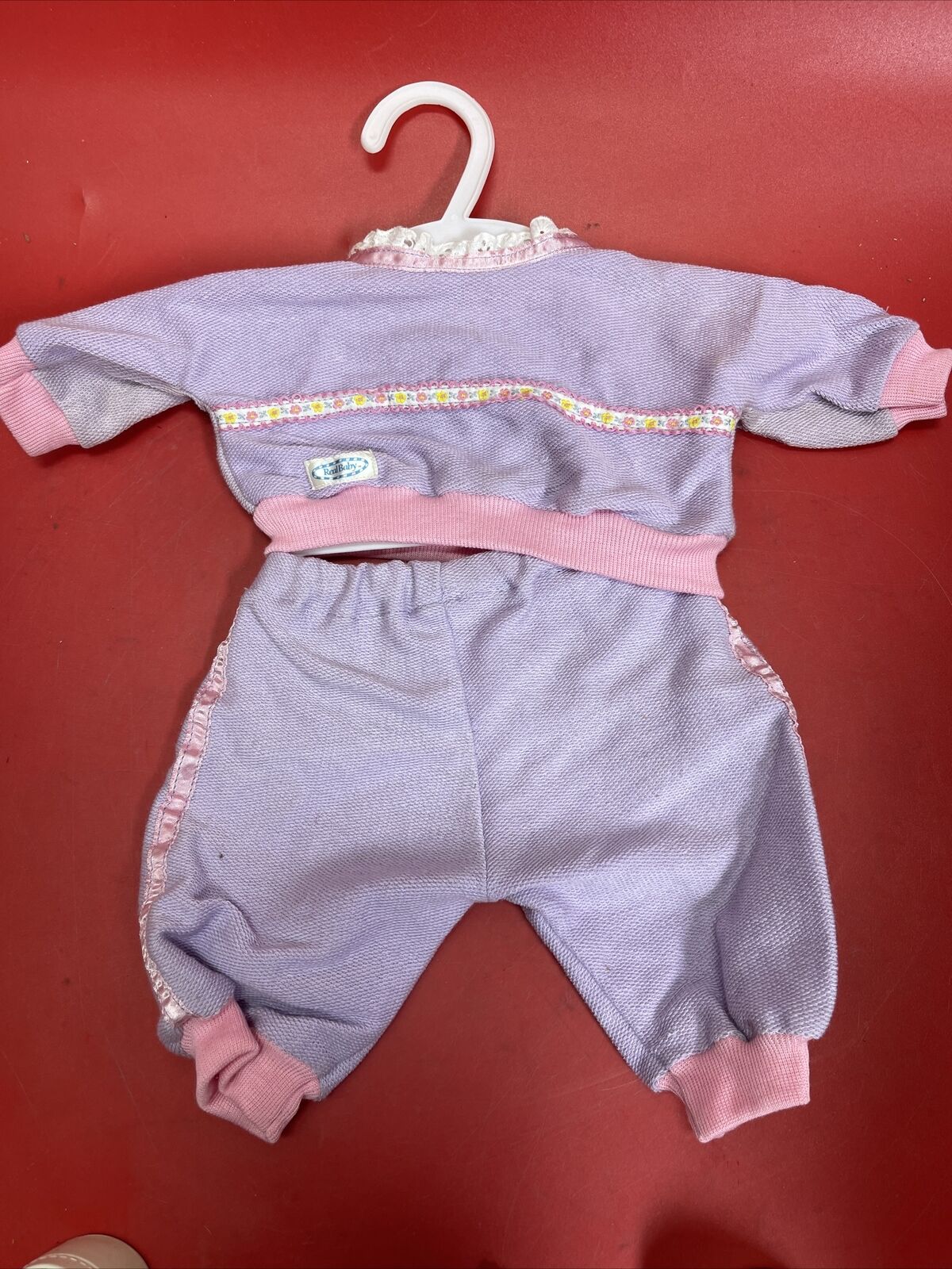 Vintage Hasbro Real Baby Dress-Up Time Jumpin' Jills Purple Sweats Socks Shoes 2