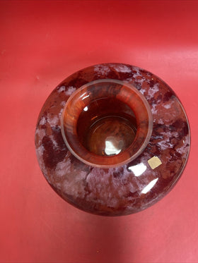 VINTAGE Blown Glass VASE ~8.5x 8.5”