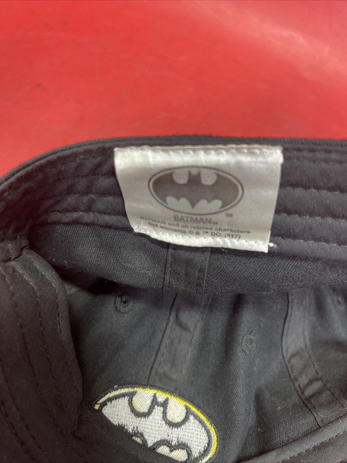 Batman Baseball Caps Lot of 3 Black with Adjustable Strap #1