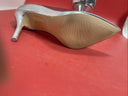 Aldo Silver Metallic Stilettos Pumps Heels Shoes Size 7.5