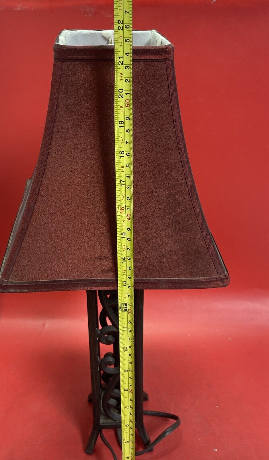 Table Metal Lamp With Shade And Bulb