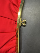 Vintage St. Thomas Red Gold Clutch Purse Handbag